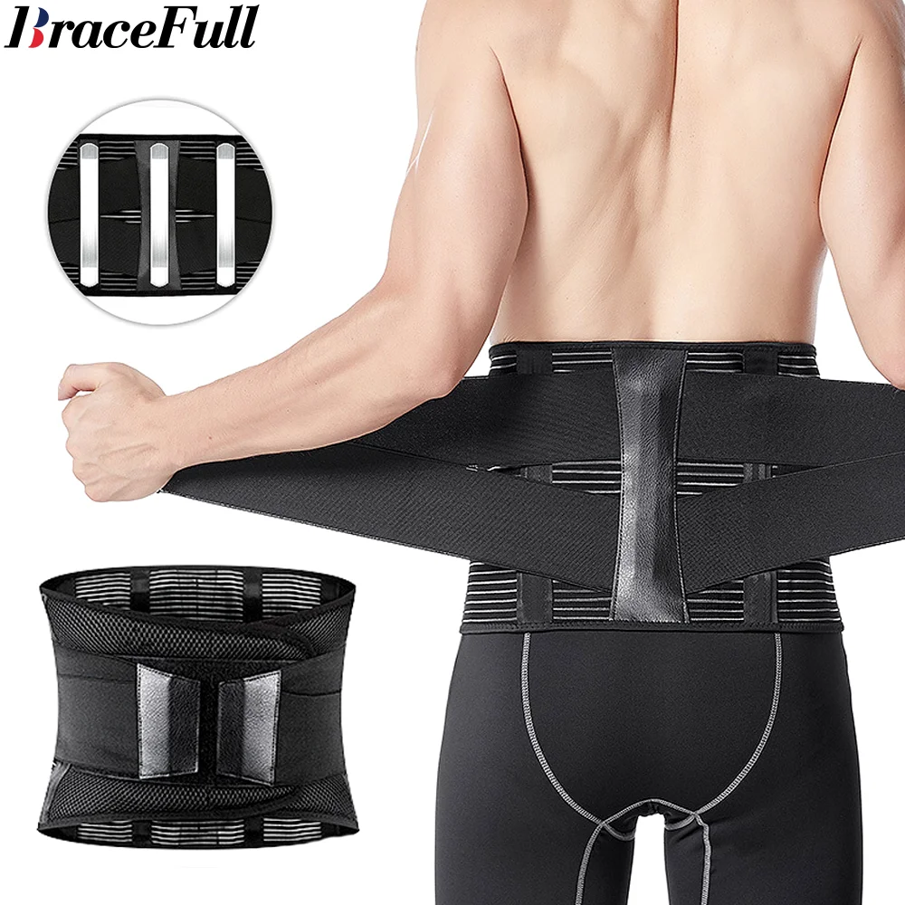 

Back Brace Waist Lumbar Lower Support Herniated Disc Sciatica Scoliosis Belt Pain Relief Sports Men Women Adjust Safety Lifting