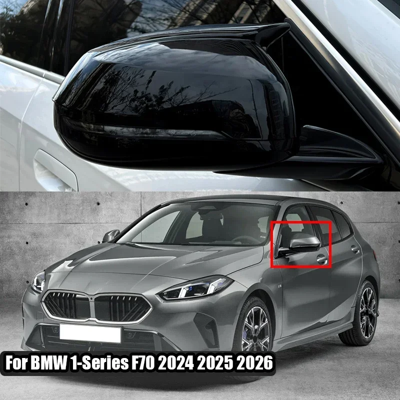 For BMW 1-Series F70 2024 2025 2026 Installation and pasting of anti scratch cover for horn shaped rearview mirror