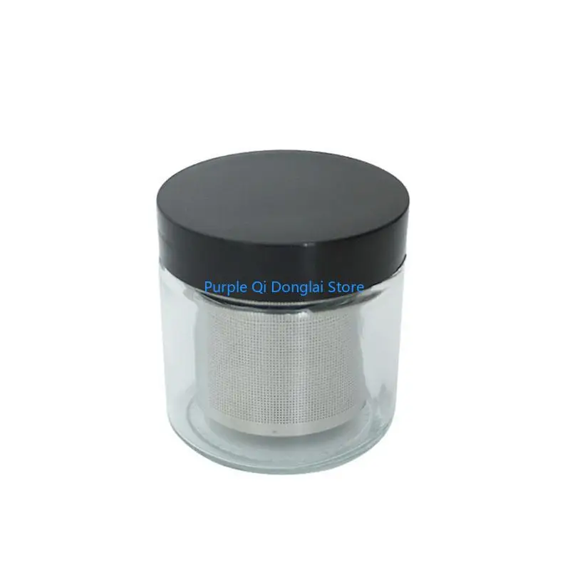 L21E Diamond Washing Cup Cleaning Glass Jar Bottle with Metal Sieve Cleaner