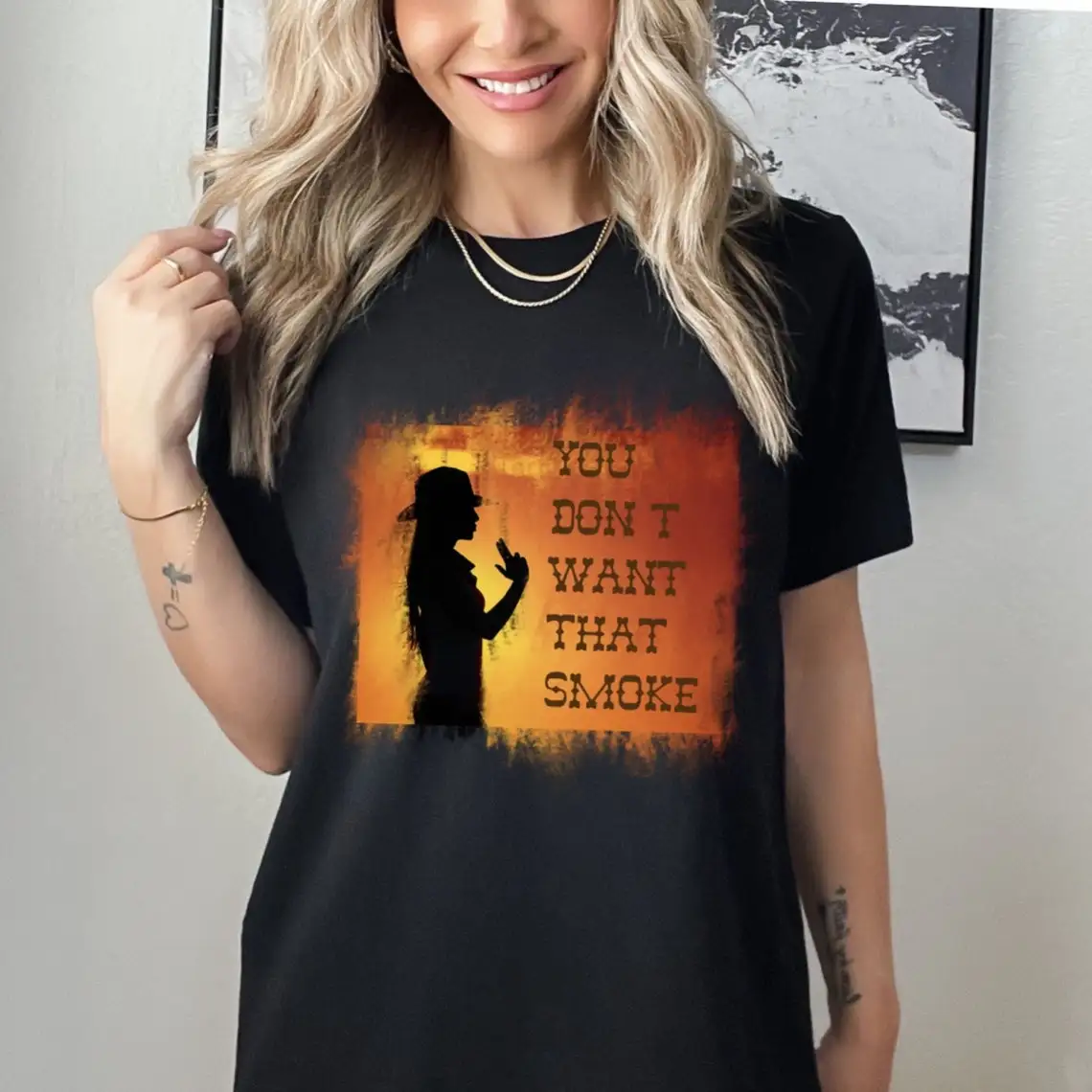 Bailey Zimmerman You Don't Want That Smoke Zimmerman Tee Western Tee Concert Tee Bailey Zimmerman T-shirt