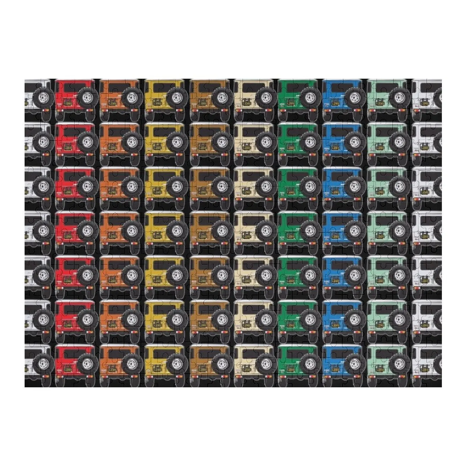 

A Rainbow of Awesomeness ( 40 Series rear end) Jigsaw Puzzle Custom Wood Custom Name Wood Puzzle