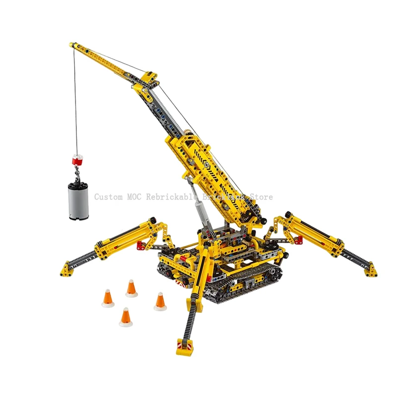 Creative Machinery Group MOC-42097 Compact Crawler Crane Moc Construction Machinery Model Adults Toys Teens Building Blocks Gift