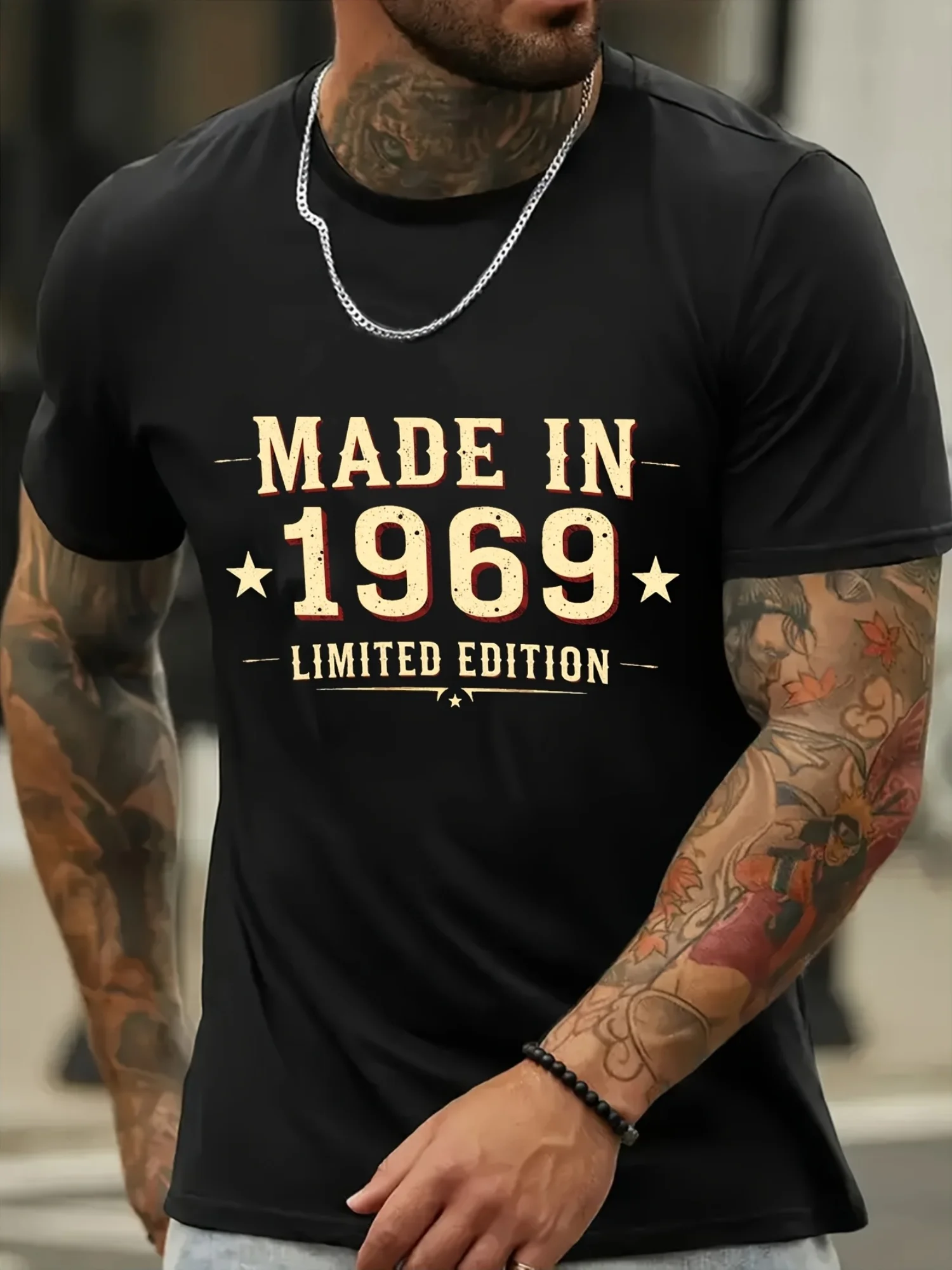 2026 Men'S 1969 Limited Edition Vintage T-Shirt - Retro 420 Tee Ideal for Sports And Casual Use, Comfortable Micro-Stretch Mater