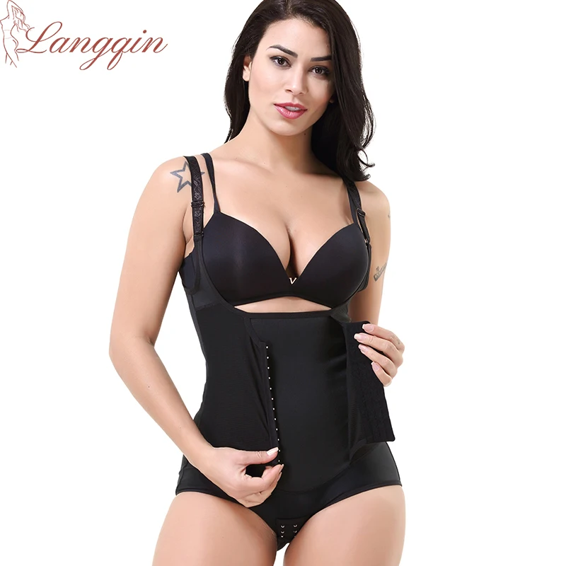 

Women Underbust Bodysuit Flat Belly Corset Slimming Waist Tummy Control Shapewear Originales Colombian faja