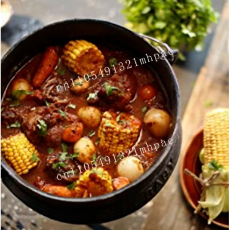 Side dish serving hot pot saucepan pot cast iron pot 650ml 1/4 #