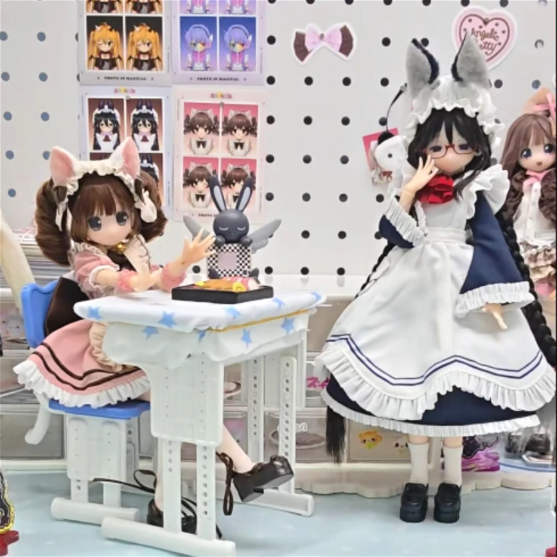 تحويل الكهربائية سلسلة الشارع صندوق أعمى 1/6 Bjd عمل الشكل Kawaii المنقولة أنيمي دمية سطح المكتب ديكور نموذج لعب فتاة هدية