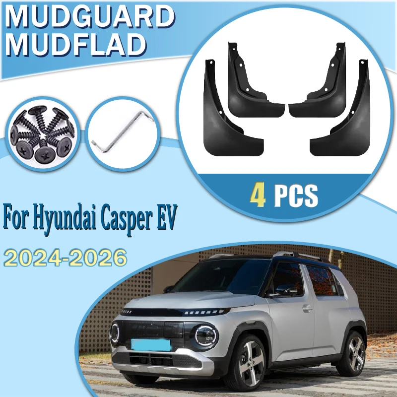 

Автомобильные крылья для Hyundai Casper EV 2024 2025 2026, автомобильные брызговики, защитные чехлы на колеса, аксессуары для защиты колес