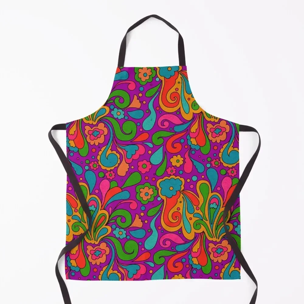 

ACID BLOOM Apron Hairdressing Kitchen Cute Kitchen Apron