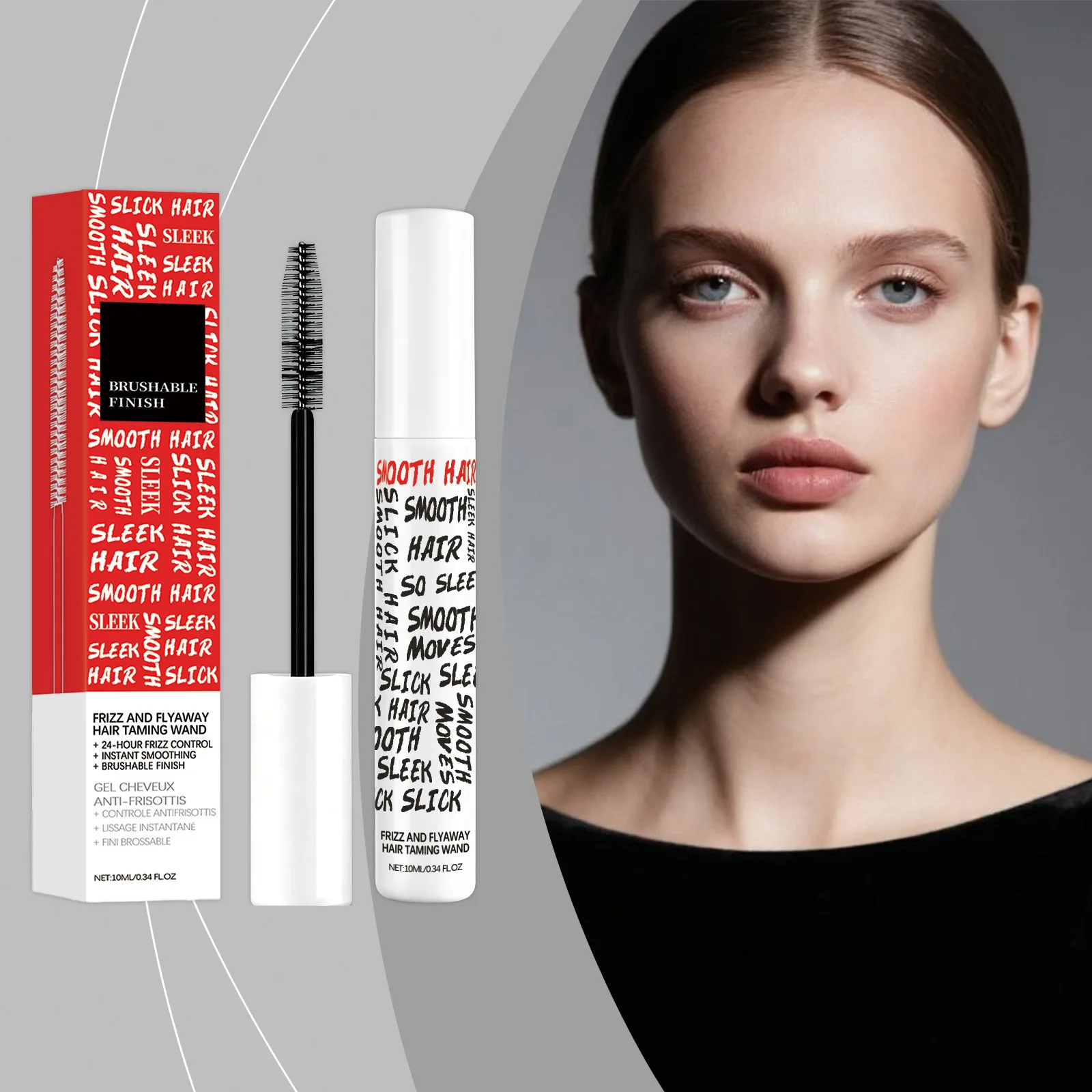 

Hair Taming Wand Professional Gel Smoothing Styling Stick Long Lasting Broken Control Soft Brushable Finish Anti-Frizz Hair Care