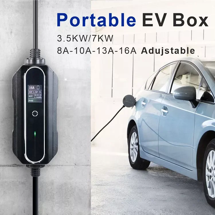 SAE1772 Type 1 IEC62196-2 Schuko NEMA6-20P NEMA Plug3.5KW Car Charging AC Portable Ev Charger Type 2