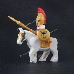 MOC Medieval Time Knight Spartan Hero Roman Warrior Soldier Helmet Action Figures Accessories Building Blocks Toys X0320