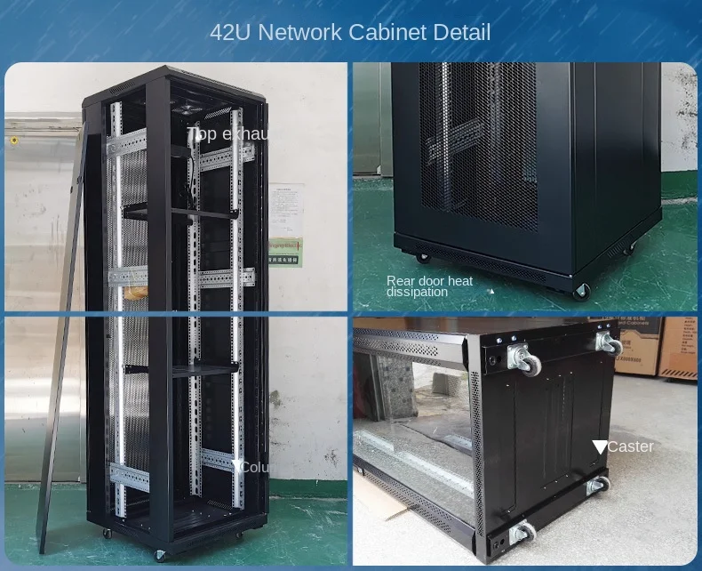 19-Inch Standard Server Cabinet 2 M Weak Computer Switch Room Dedicated Equipment Monitoring Network Cabinet 42U