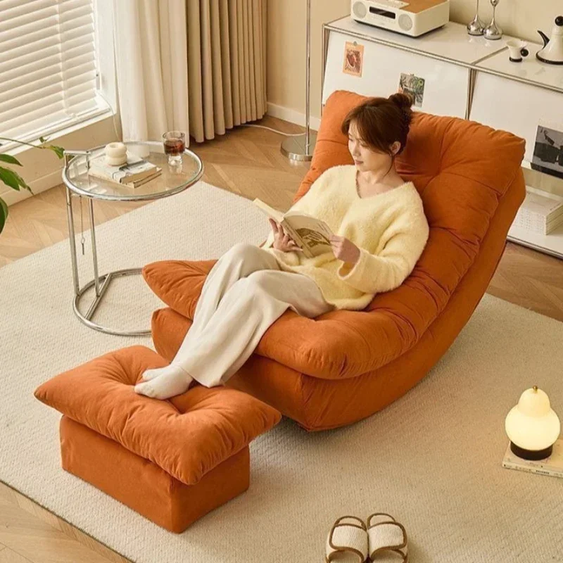 Firm Moon rocking chair Lazy rocking chair Living room balcony sofa chair Home leisure recliner Single nap recliner