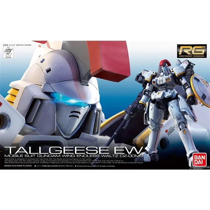 Spot Direct Delivery Bandai Original Anime Collectible GUNDAM Model RG 1/144 TALLGEESE EW Action Figure Assembly Toys For Kids