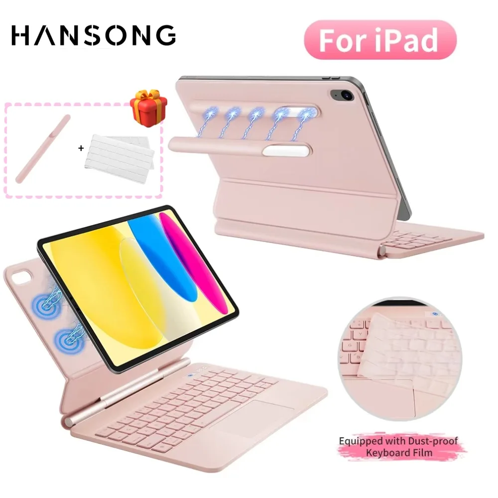 Magic Keyboard for iPad Pro 11 13 M5 Case for iPad Air 11 13 Inch M4 2026 M3 M2 Funda iPad 10th Gen 11th A16 Air 5 4 Smart Cover