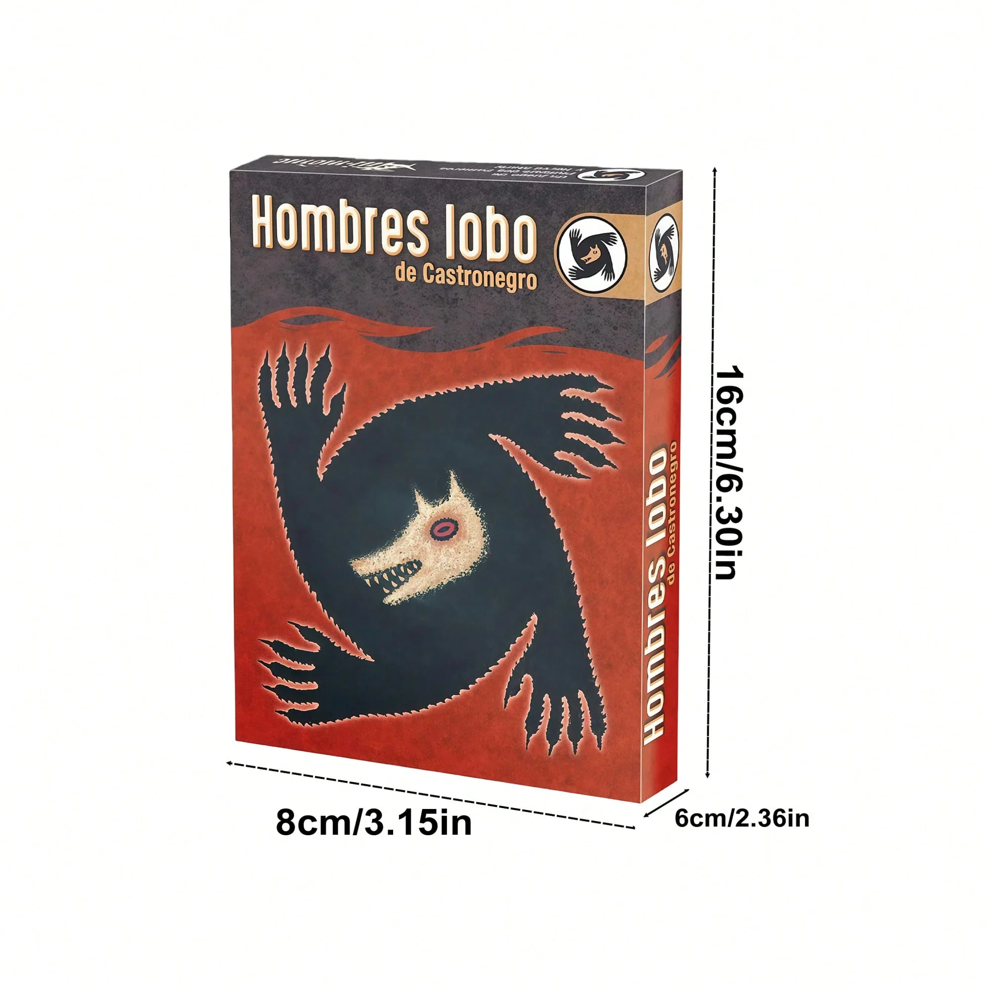 このスペイン語の狼男カードゲームは、欺瞞と推理の要素を組み合わせた、隠された身分のゲームです。