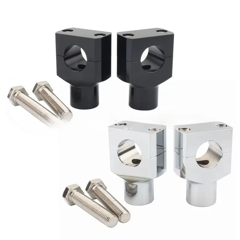 

Для Dyna/Sportster 1 пара универсальных стоек на руль, зажим 22 мм 25 мм с ЧПУ, алюминиевый черный мотоциклетный руль Moun