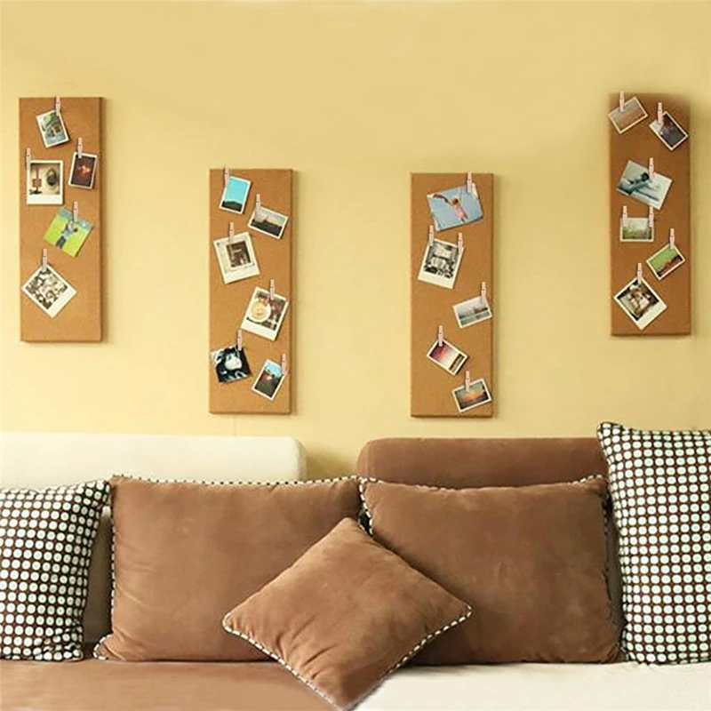 40 قطعة دبابيس ضغط مع مقاطع خشبية ، دبابيس ورق الإبداعية مع دبابيس لوحات الفلين ملاحظات صور الجدار والحرف للمكاتب المنزل