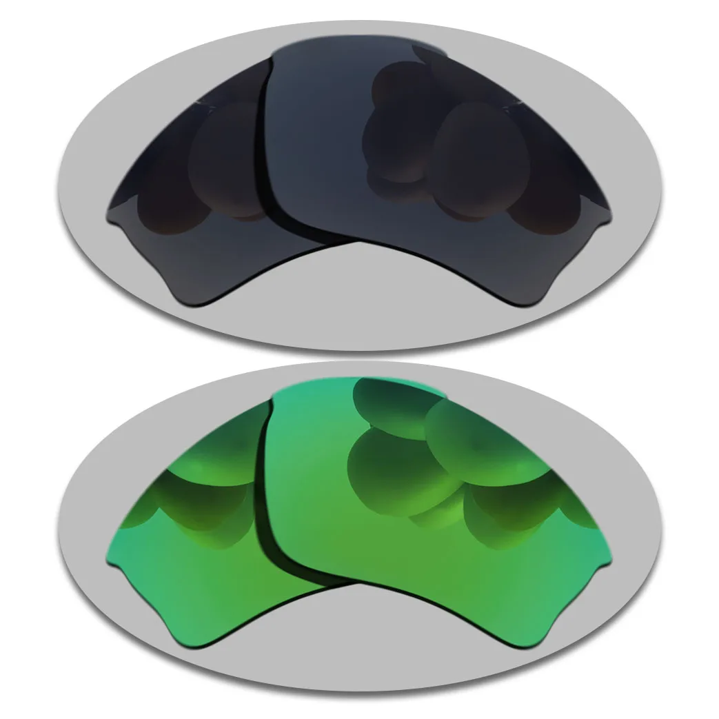 

Grey Black&Green Lenses Replacement For-Oakley Half Jacket XLJ Polarized Sunglasses
