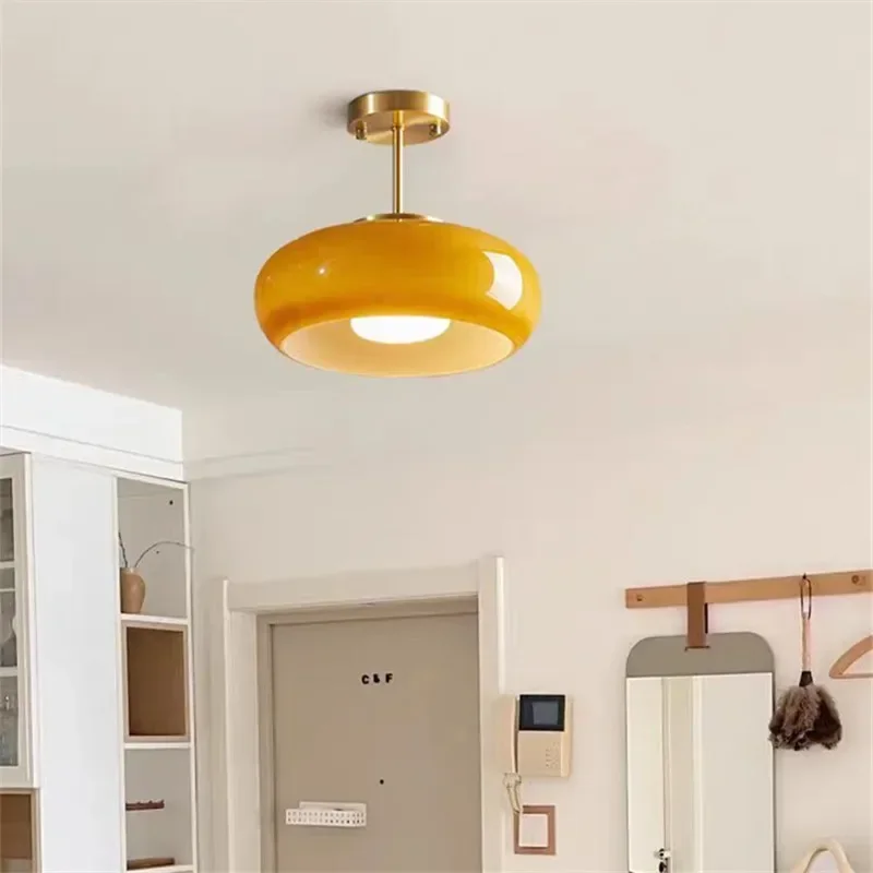 minimalist-orange-glass-ceiling-chandelier-lamps-modern-bedroom-french-homestay-corridor-lighting-fixture