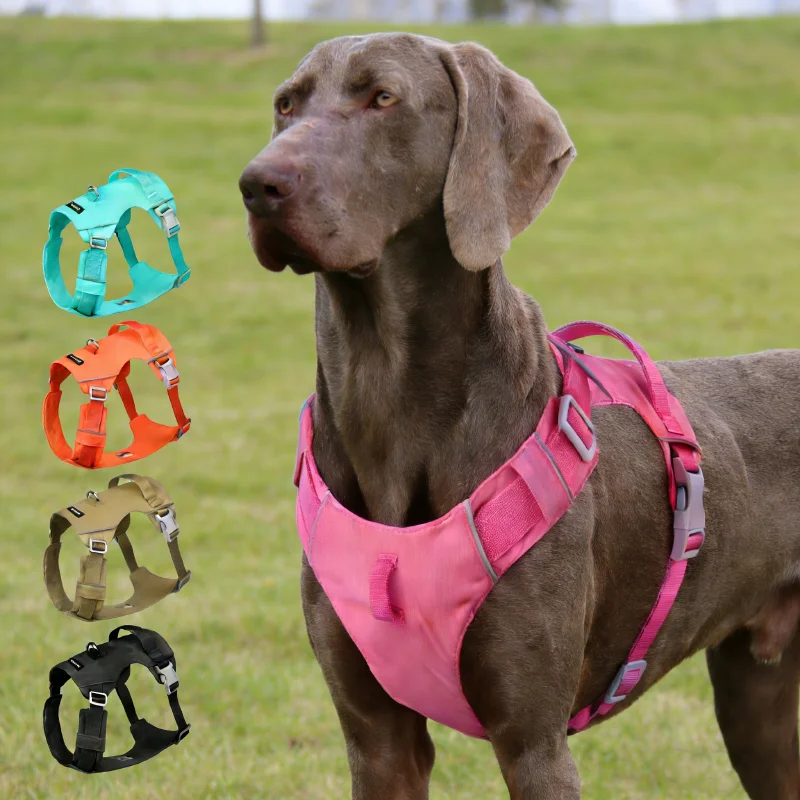 

Легкий новый водонепроницаемый жилет-шлейка для собак, дышащий, не оставляющий следов шерсти, для прогулок на улице, без натяжения, для крупных собак, тренировочный жилет