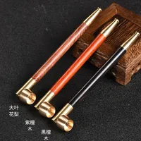 Wooden Tobacco Pipe 18cm Pure copper Men's pipe Cigarette Accessories smoking accessories