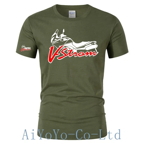 V-Strom DL 650 Motorcycle Motorsport Team Logo_Suzukies_T-Shirt Men Short Sleeve T Shirt Men F1 TShirt