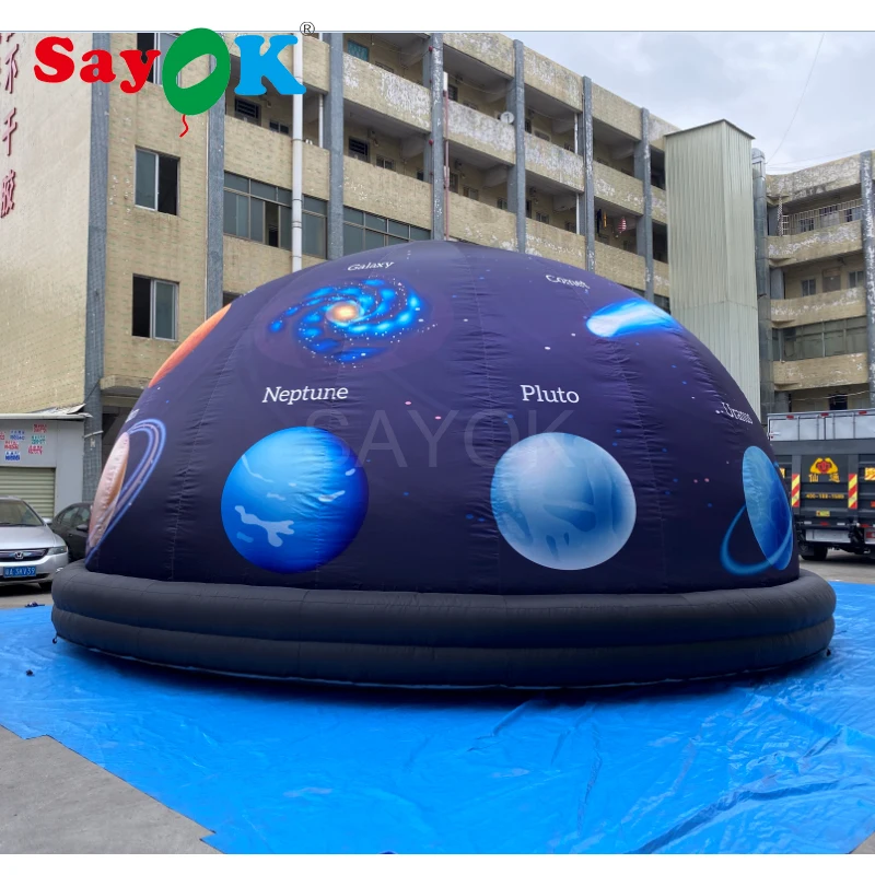 8m(26.25ft) Inflatable Planetarium Dome Inflatable Projection Tent With Blower For School