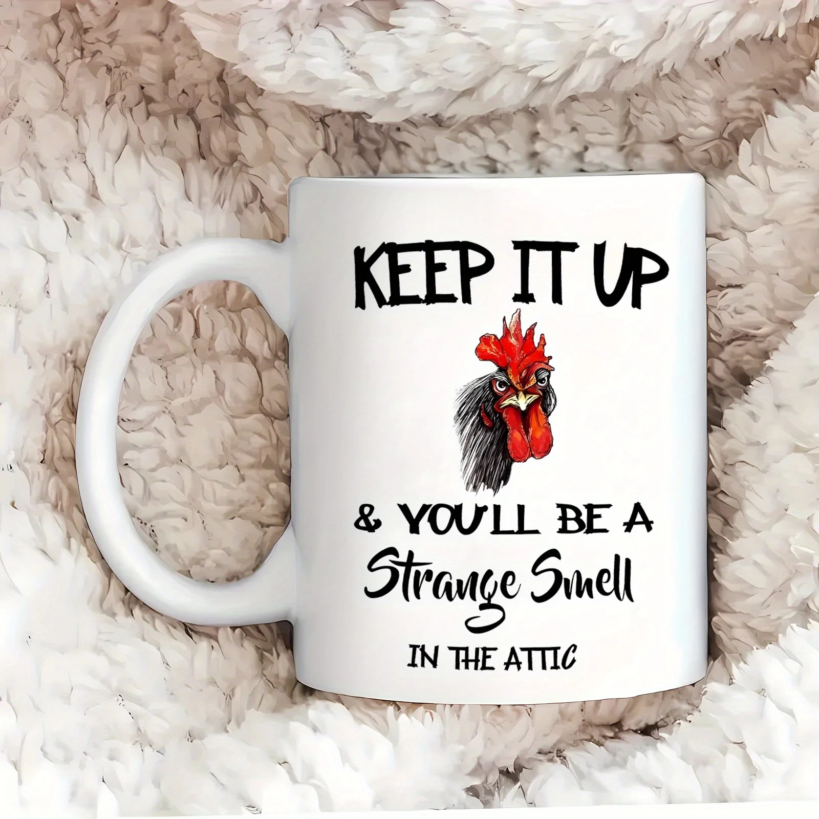 

11oz "Keep It Up" Ceramic Coffee Mug, Inspiring Warm Birthday Gift, Gift For Women, Men, Friends, Coworkers, Brothers