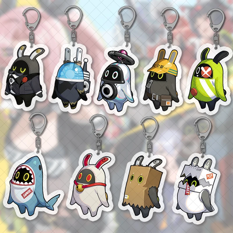 Zzzzero zzzzero keychain ، سلسلة مفاتيح أكريليك مع حزام ، ملحقات تعليق