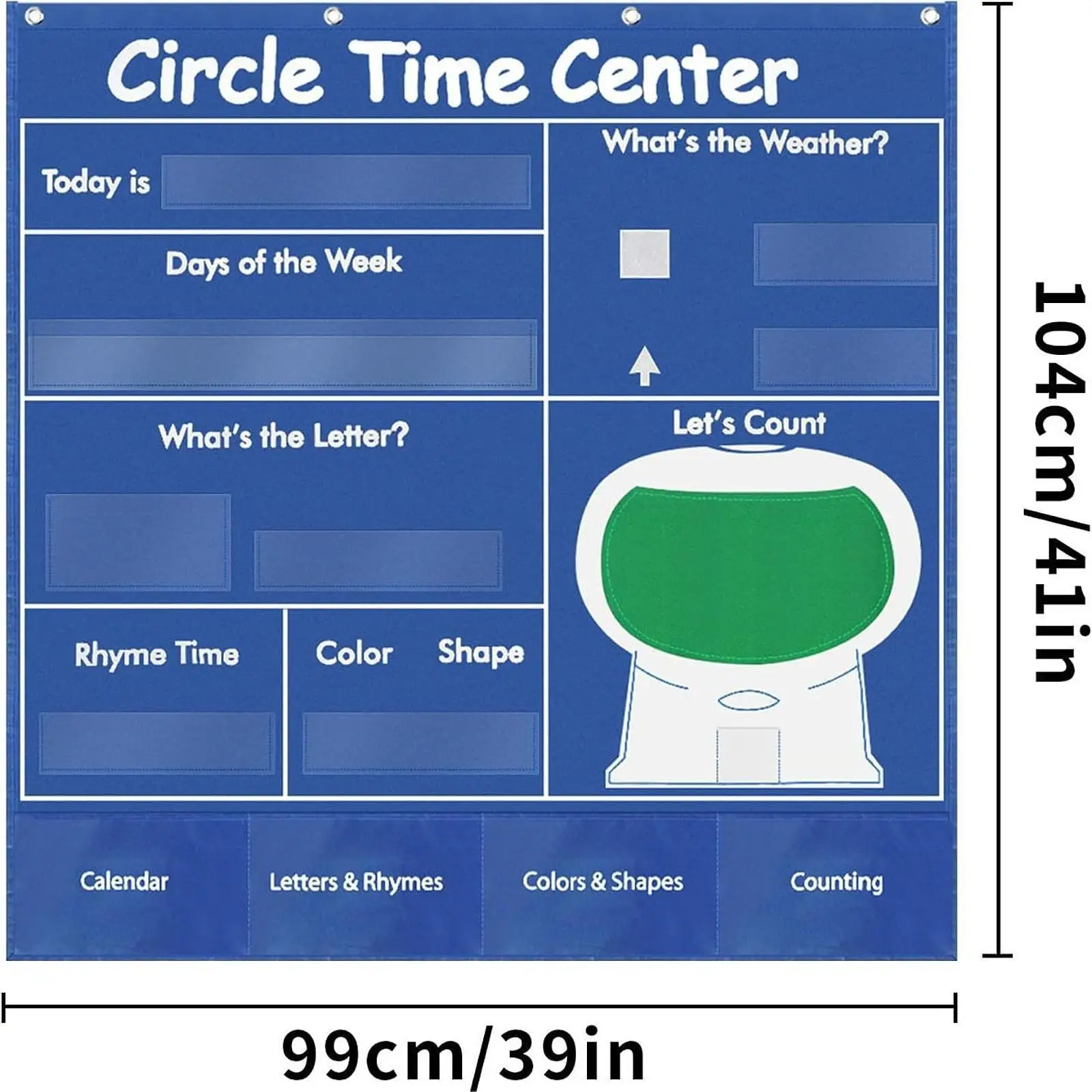 Pocket Chart Teaching Week for Homeschooling Classroom Group Instruction