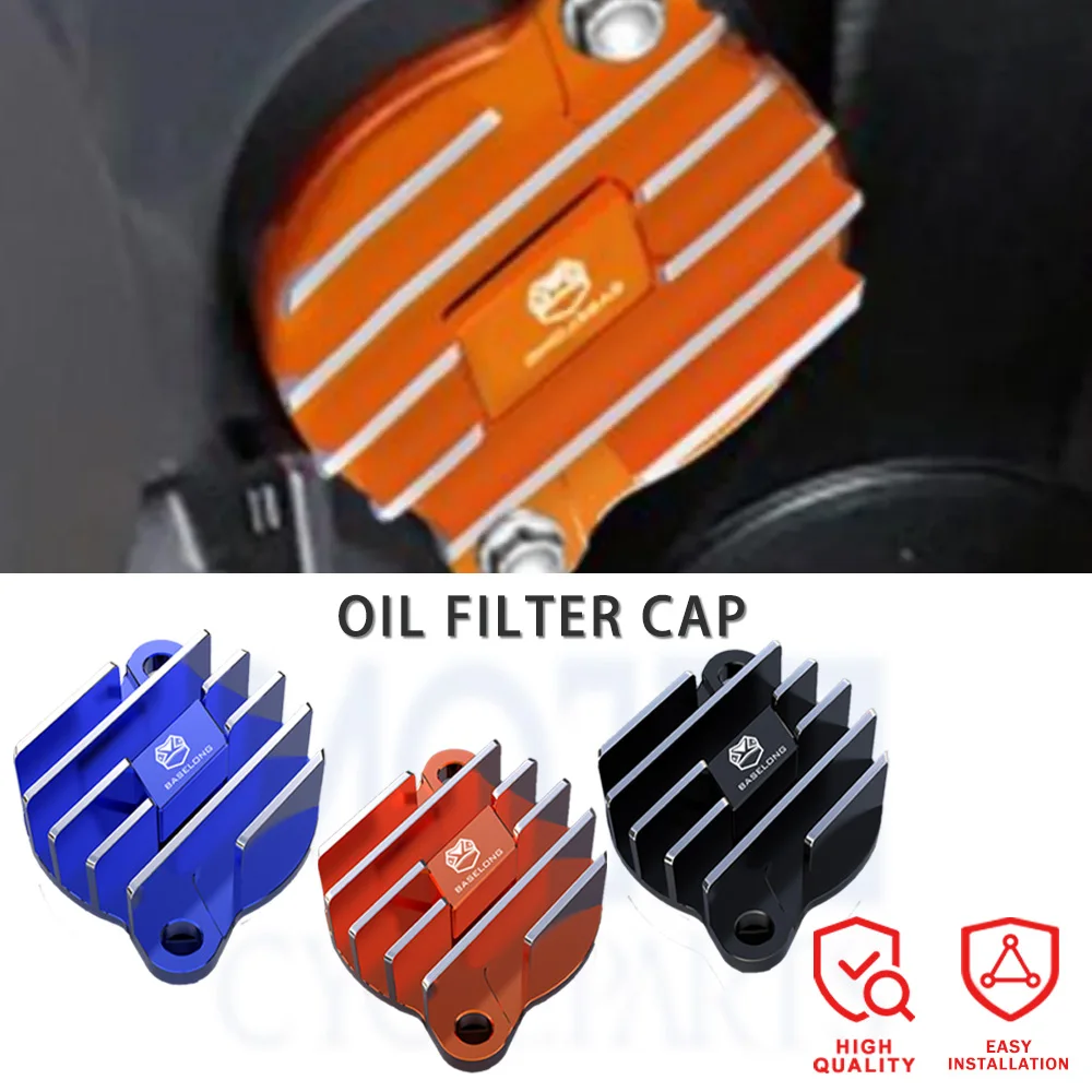 

2023 2022 2021 2020 2019 2018 For Husqvarna 401 250 SVARTPILEN 401 VITPILEN Motorcycle Engine Oil Filter Guard Cover Cap Plug