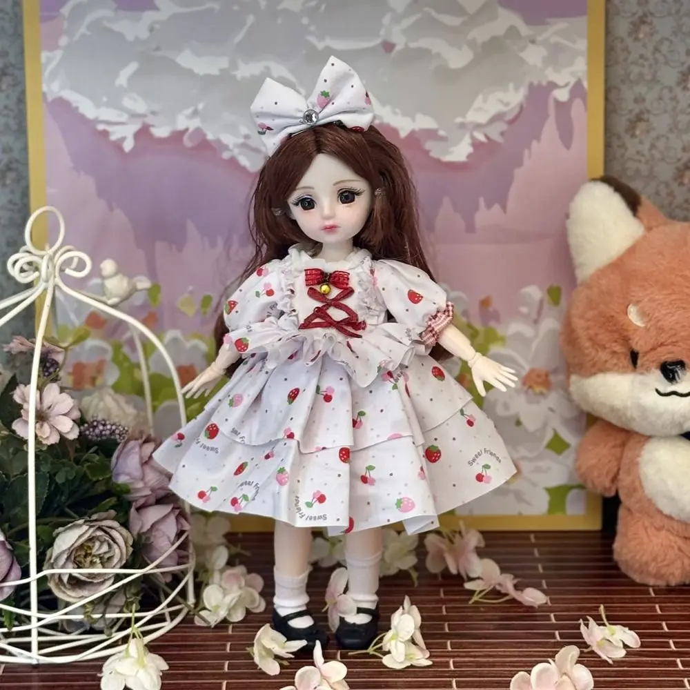 

1/6 SD 30cm Bjd Doll with Clothes Attractive Eyes with Wig Make Up Princess Dress Up BJD Dolls Anime Long Hair