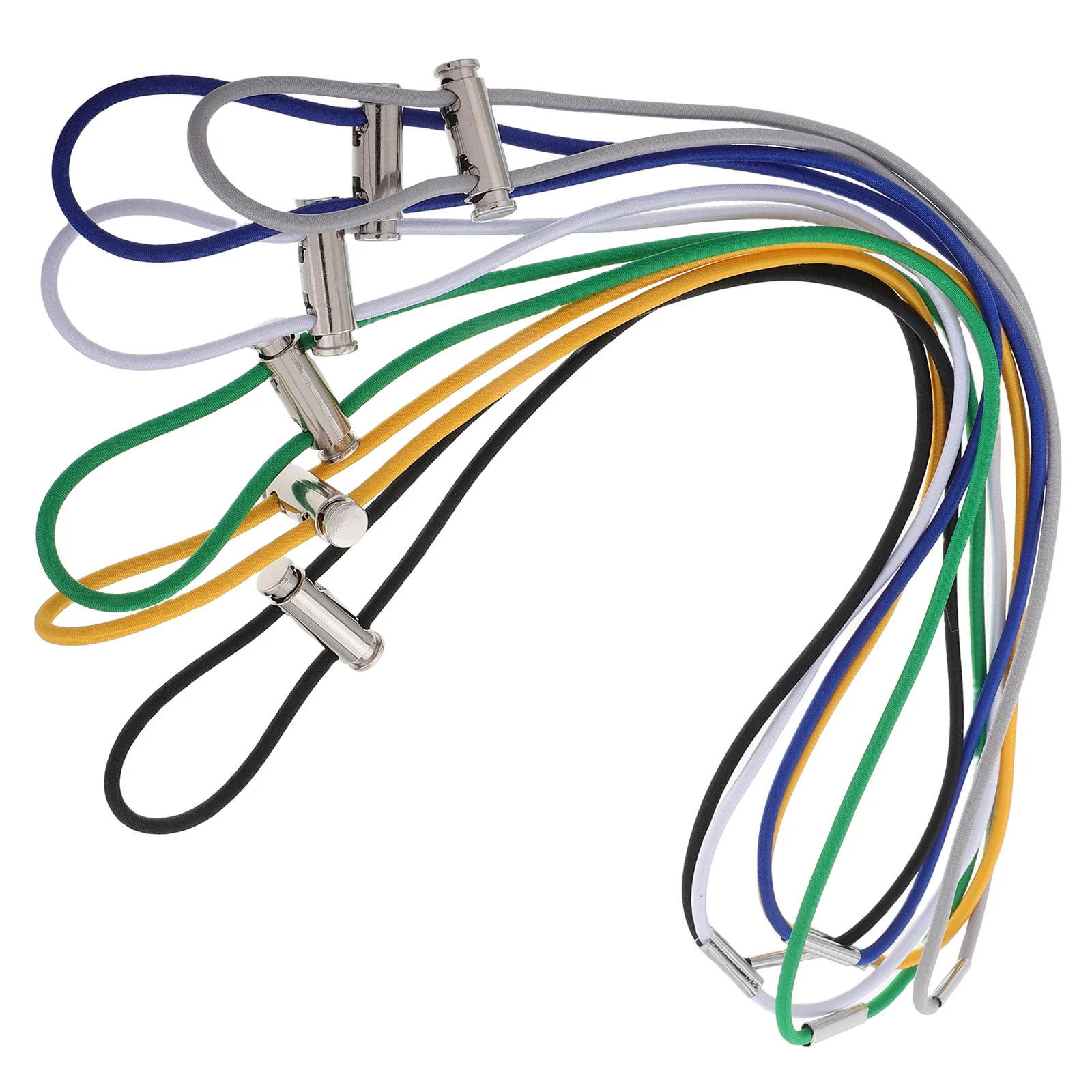 6 قطعة الأربطة المطاطية القابلة للتعديل لعلب القمامة سلة المهملات المرنة أربطة أكياس مكافحة سقوط سلة النفايات السحابات صندوق القمامة الفرقة حلقة