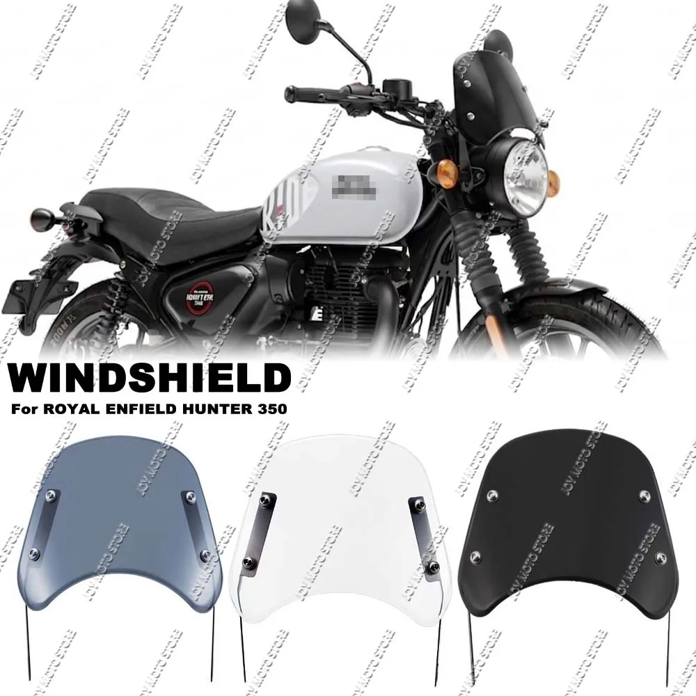 

For Hunter 350 Motorcycle Universal Windscreen Windshield Covers Screen