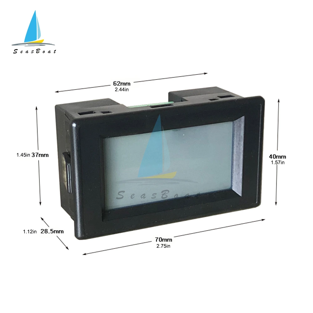 DV817Y DC 7-250V 1A 5A 50A 100A 200A Digital Voltmeter Ammeter LCD Dual Display Voltage Current Meter Panel Amp Volt Gauge