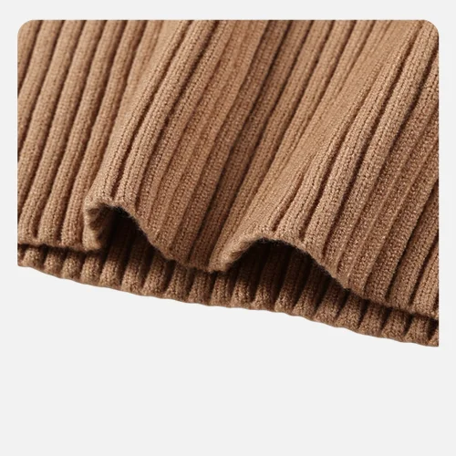 Autumn Winter Elastic Cotton Turtleneck Kids Knitted Sweaters for Girls and Boys Soft Striped Brief Children Undershirt Clothes