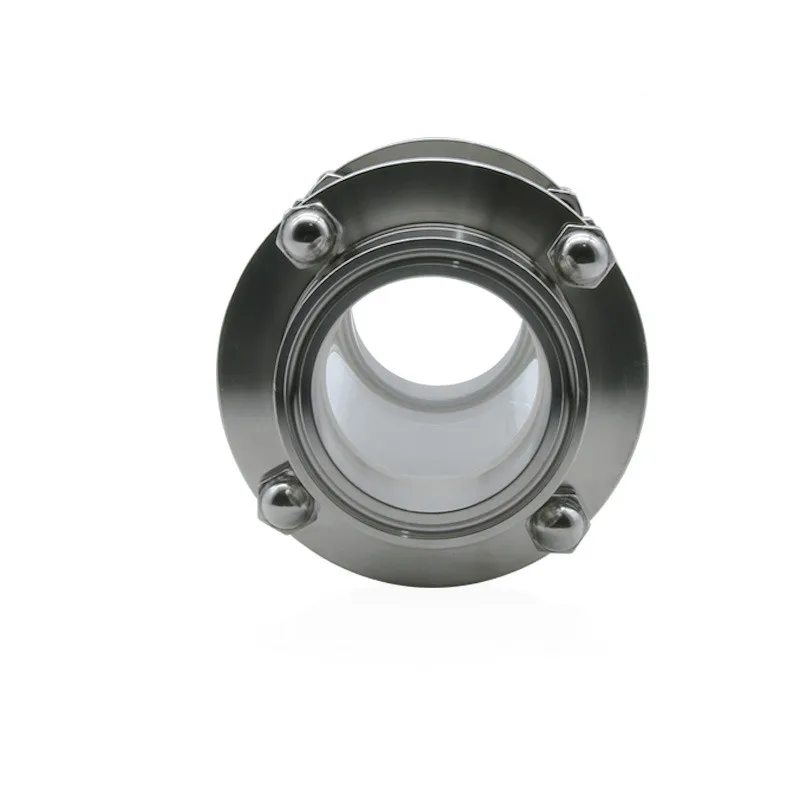 Braçadeira tripla de 38mm od e trevo, visão sanitária de fluxo com fluxo de vidro, dioptria ss304. aço inoxidável, diário para fermentação caseira. 1.5 polegadas