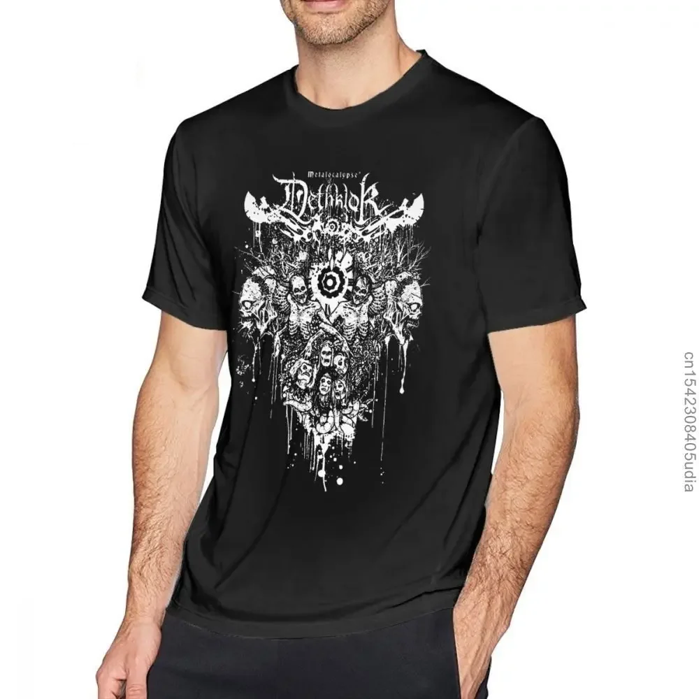 Cannibal Corpse Tshirts Dethklok Metalocalypse T Shirt Męska koszulka z krótkim rękawem Graficzna bawełna Zabawna moda Plus Size Tshirt