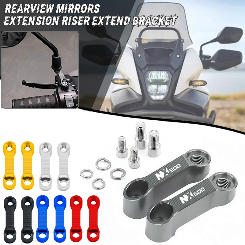 

Мотоциклетные зеркала, удлинительный кронштейн, аксессуары для NX500 NX 500 500NX 2023 2024 2025, удлинение зеркала заднего вида