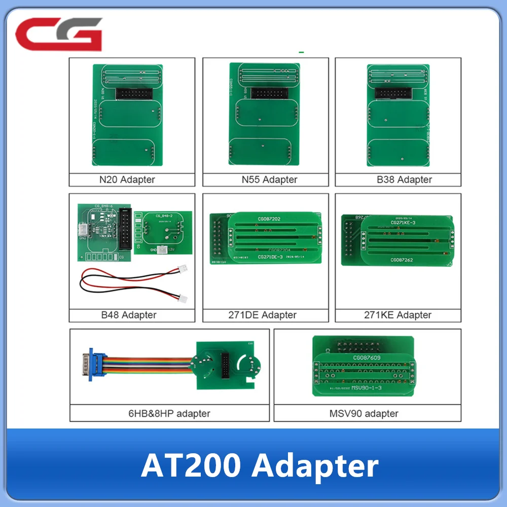 

Набор адаптеров CGDI FC200 AT200, не требующий разборки, включая 6HP и 8HP / MSV90 / N55 / N20 / B48 / B58 / B38