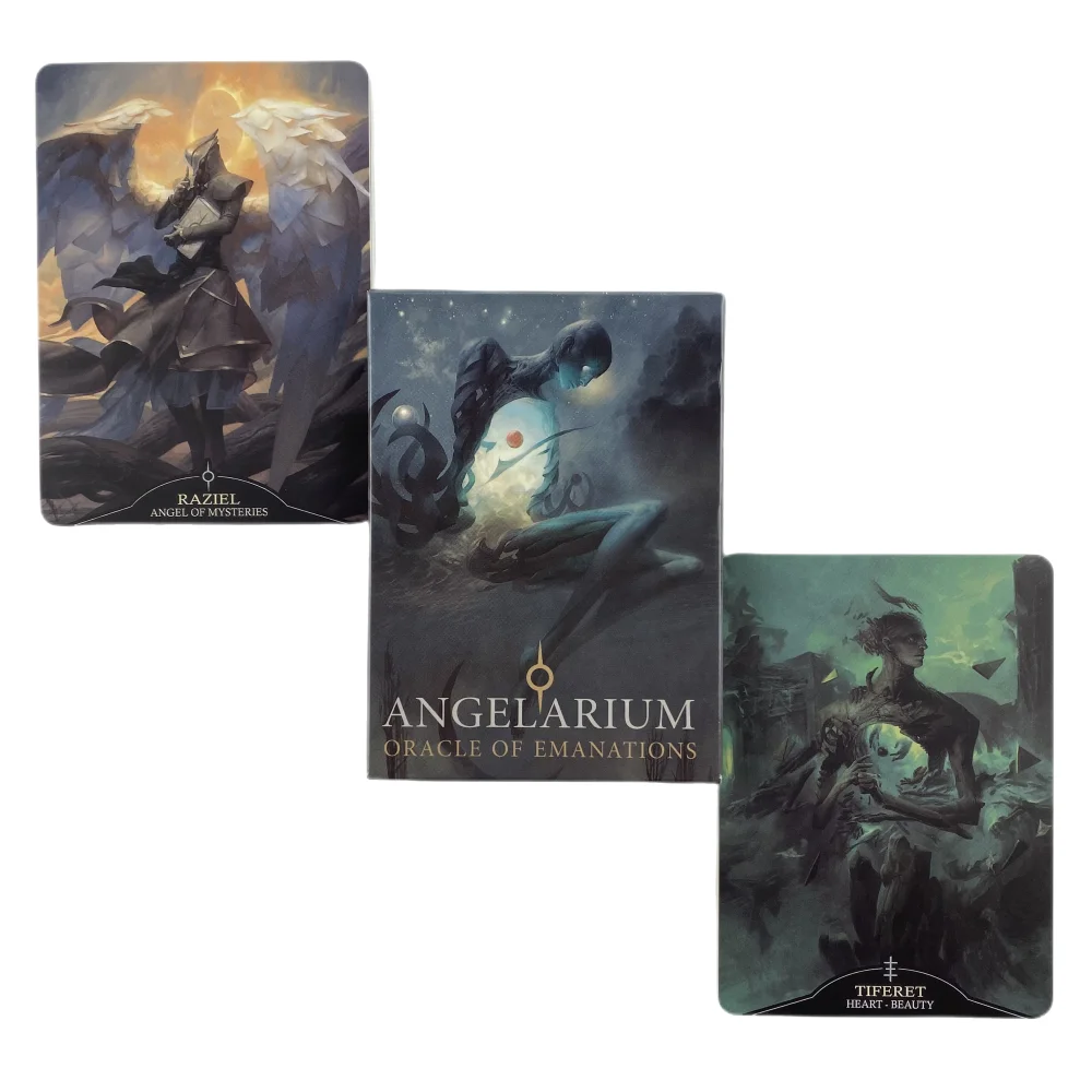 Angelarium Oracle Of The Emanations Cards A 33 English Divination Edition Deck Borad Games