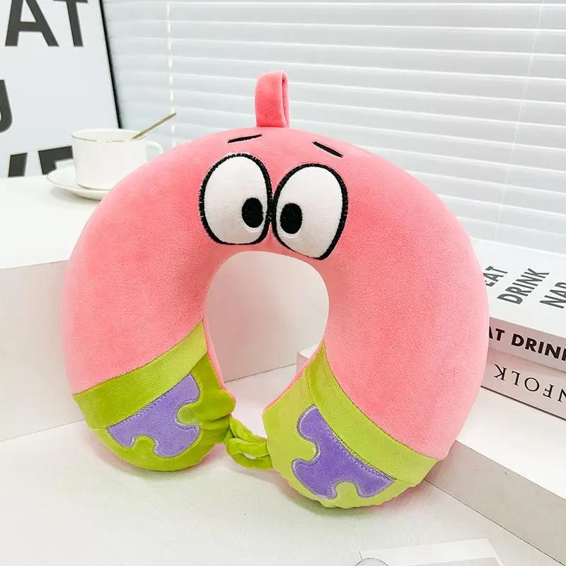 Cute Cartoon SpongeBob SquarePants Patrick Star U-Shaped Pillow Soft U-Shaped Head Pillow U-Shaped Pillow Halter Neck Pillow