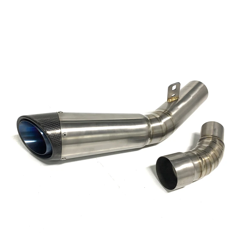 Factory Selling Titanium Alloy ZX6R Slip-on Exhaust 2009-2019 Motorcycle Exhaust System Mid Link Bike