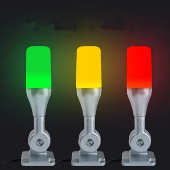 1 schicht Tricolor Falten 24 V Led Warnung Lampe Alarm Led Signal Turm Vorsicht Licht Für CNC Maschinen Anzeige Fehler sicherheit Licht