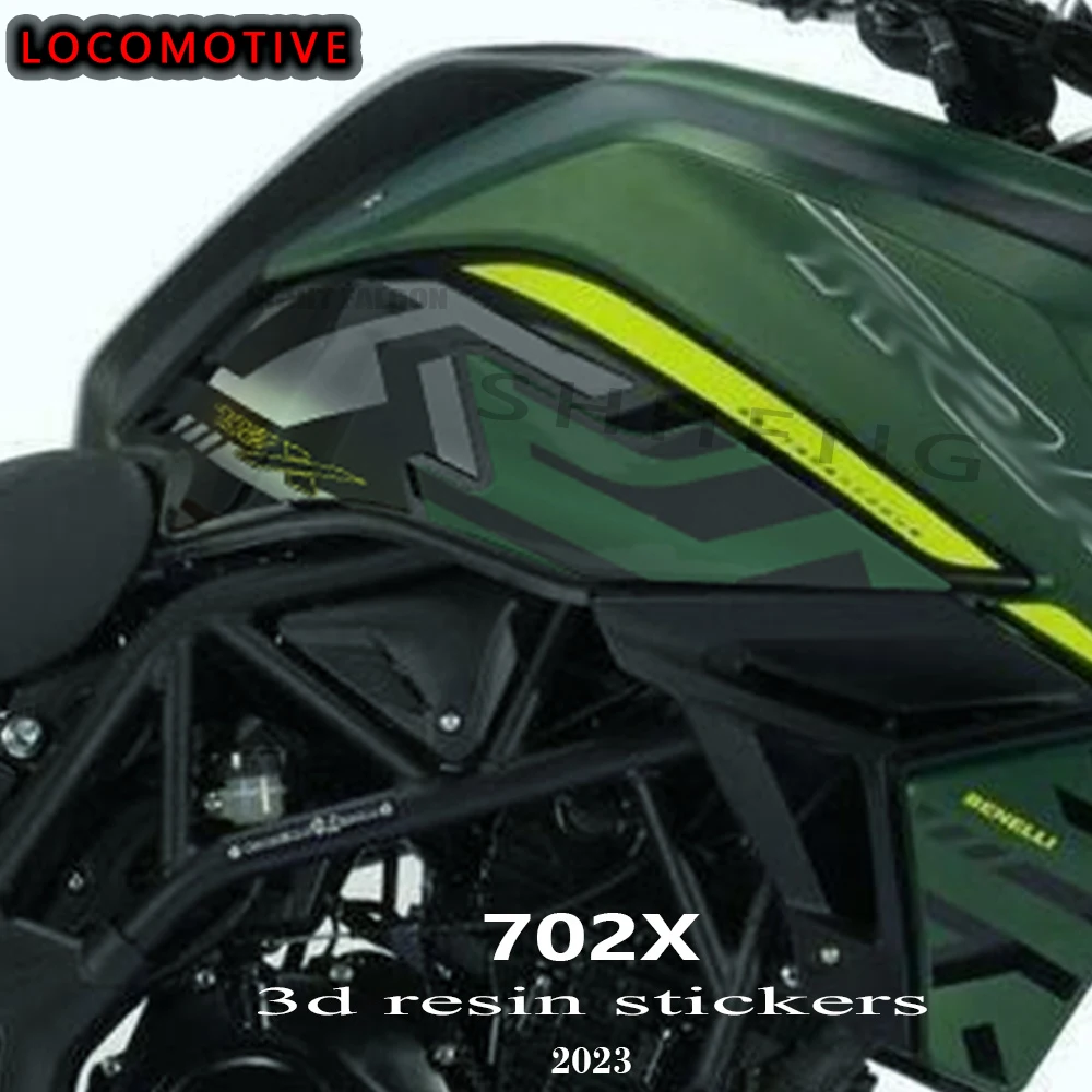 

For Motorcycle Benelli TRK 702X TRK 702 X 2023 Accessories 3D Gel Epoxy Resin Sticker Kit Tank Pad Protection