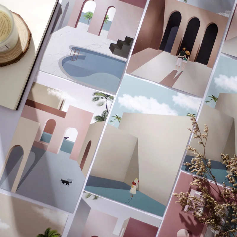 إنس موراندي-لون بطاقة صورة ، ب & ب بطاقة زخرفة الجدار ، الدعائم اطلاق النار ، بطاقة الخلفية الأدبية