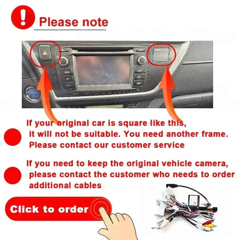 Car Android 16 For Toyota Auris 2014 2015 2016 2017 2018 Corolla Altis Hybrid Auto Radio Multimedia Player GPS Navigation 2Din