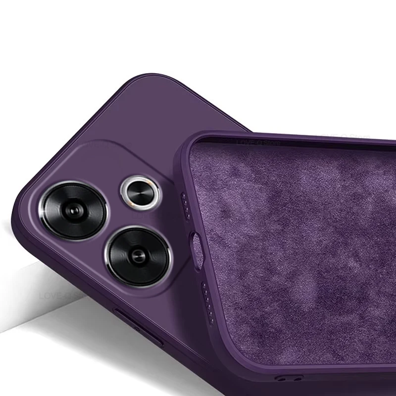 Coque souple antichoc en silicone liquide, couverture de luxe pour Xiaomi Poco F6, Poco F 6, PocoF6 Pro, Poco F6Pro, PocoF6 Pro, Nouveau