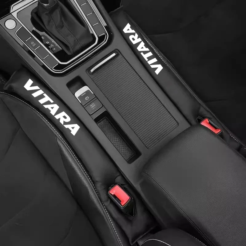 Carbon Fiber Leather Car Seat Gap Strip Belongings Leakproof Plug for Suzuki Vitara Fronx Ertiga IGNIS Jimny Samurai Accessorie